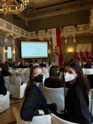 Delegation beim Europäischen Jugendparlament 2022 in Linz