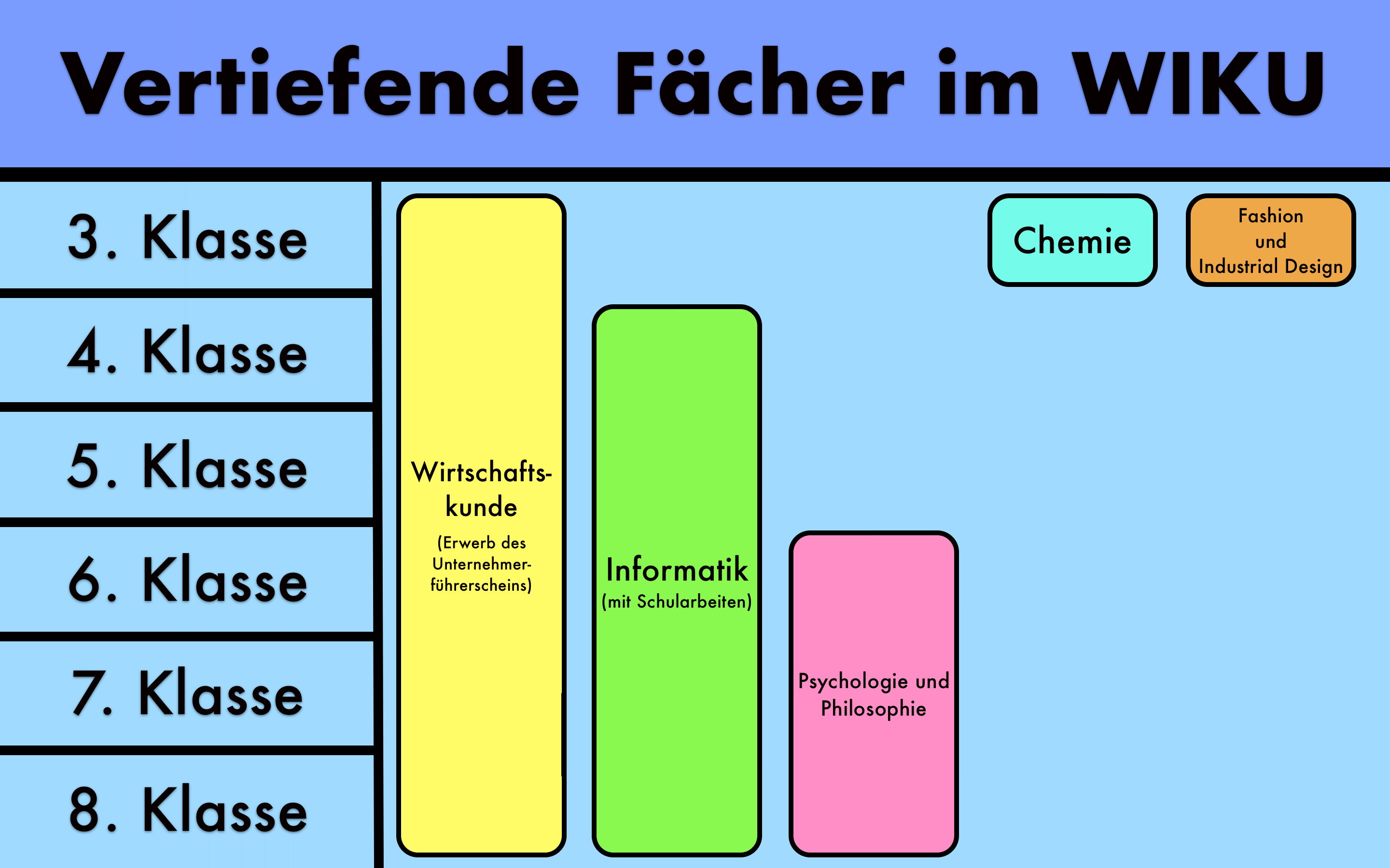 Vertiefende Fächer im WiKu Vertiefende Fächer im WiKu