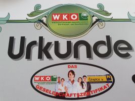 Gesellschaftszertifikat der WKO