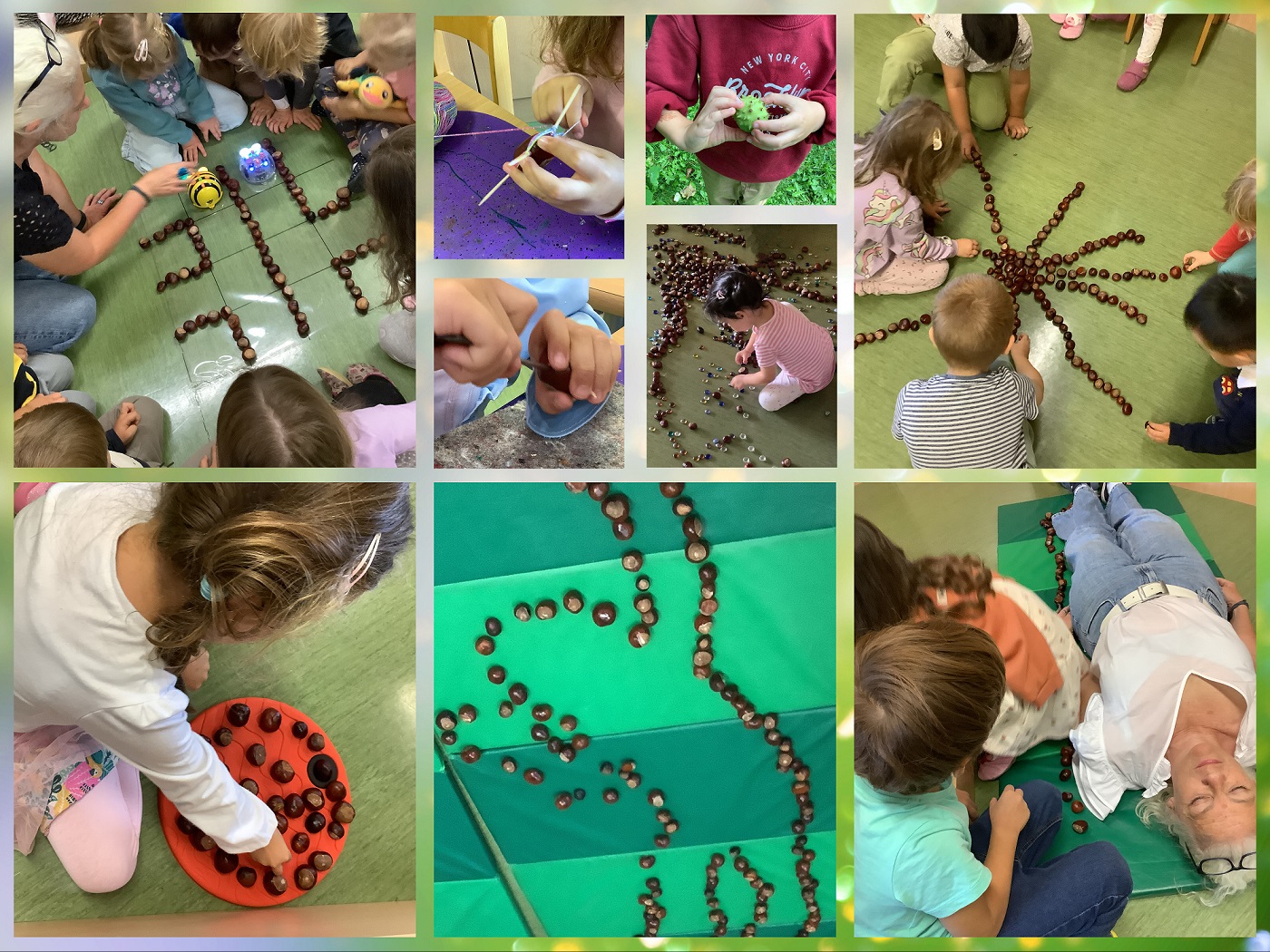 collage Kastanien